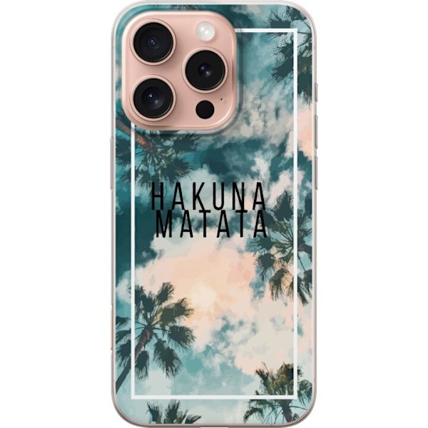 Apple iPhone 16 Pro Läpinäkyvä kuori Hakuna Matata