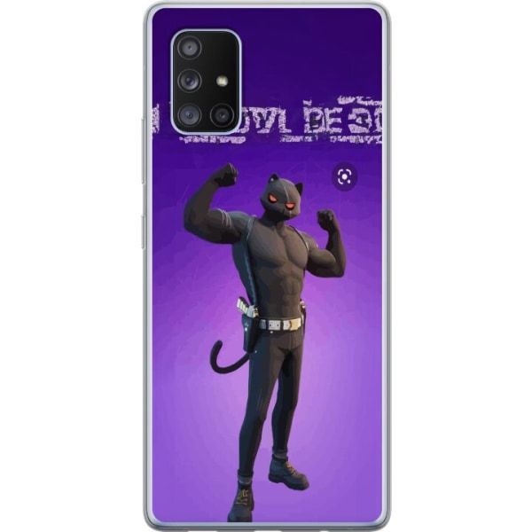 Samsung Galaxy A71 5G Gennemsigtig cover Fortnite - Meowscles