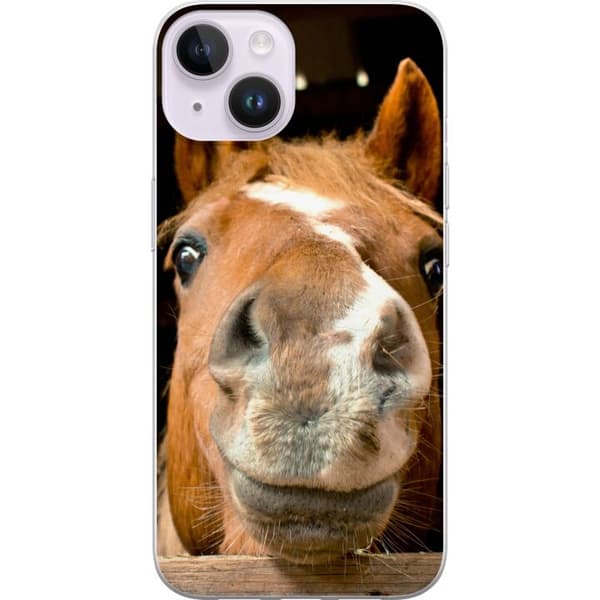 Kompatibelt Mobildeksel til Apple iPhone 14 Glad Hest