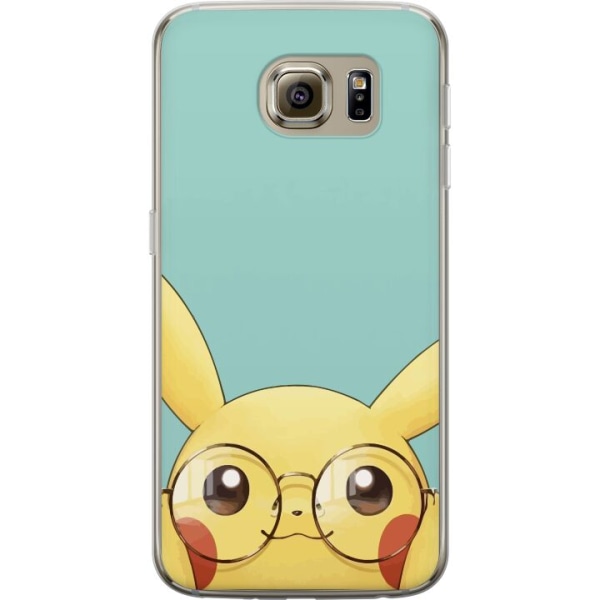 Samsung Galaxy S6 Genomskinligt Skal Pikachu glasögon