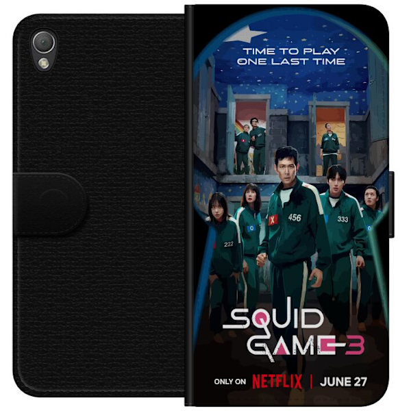 Sony Xperia Z3 Plånboksfodral Squid Game Säsong 3 Seriefigurer Populärt TV Serie Motiv Ikoner Spänning Drama Asiatisk Design Trend