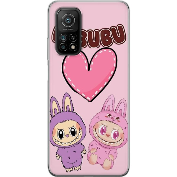 Xiaomi Mi 10T 5G Genomskinligt Skal Labubu Pink Monster
