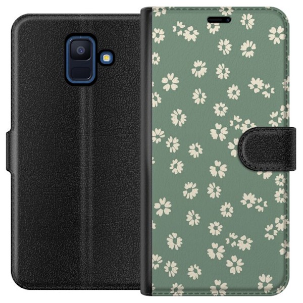 Samsung Galaxy A6 (2018) Plånboksfodral Blomsterdröm – färgglatt blommönster