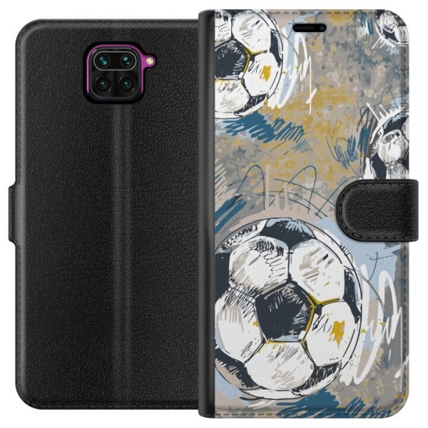 Xiaomi Redmi Note 9 Plånboksfodral Fotboll