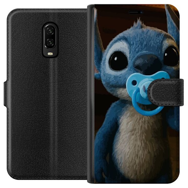 OnePlus 6T Lompakkokotelo Stitch & Napp - vauvateema söpöllä hahmolla