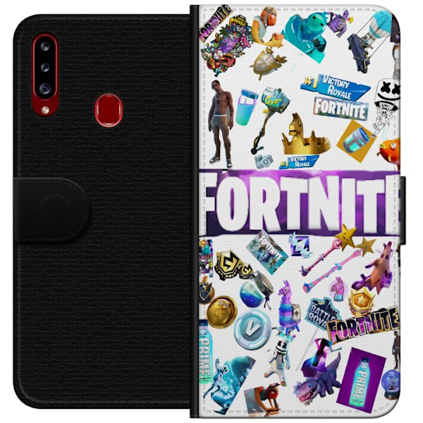 Samsung Galaxy A20s Lompakkokotelo Fortnite