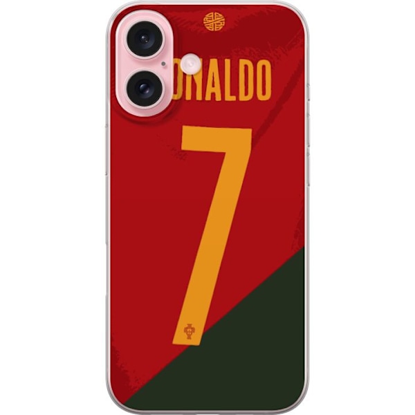 Apple iPhone 16 Läpinäkyvä kuori Ronaldo