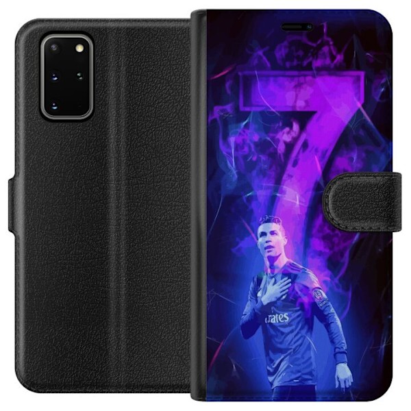 Samsung Galaxy S20+ Lompakkokotelo Ronaldo 7 - Jalkapallolegenda Toiminnassa Fanien Puolesta