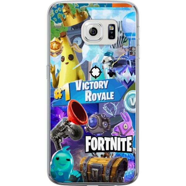 Samsung Galaxy S6 edge Läpinäkyvä kuori Fortnite