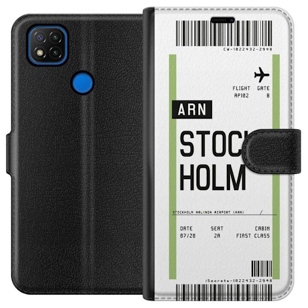 Xiaomi Redmi 9C Lompakkokotelo Stockholm