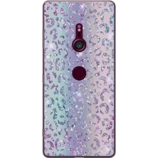 Sony Xperia XZ3 Gennemsigtig cover Glitter Leopard