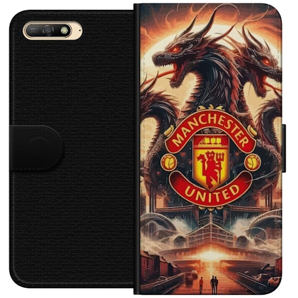 Huawei Y6 (2018) Tegnebogsetui Manchester United