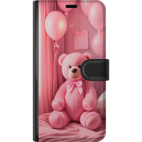 Apple iPhone 16 Lommeboketui Rosa Teddybjørn