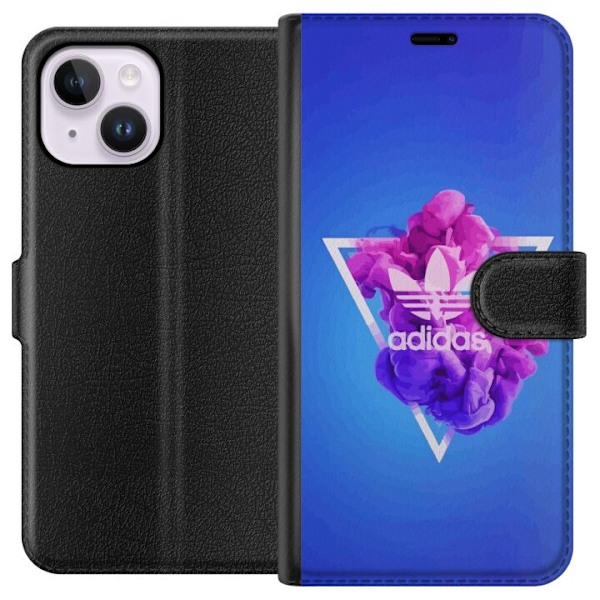 Apple iPhone 15 Plus Tegnebogsetui Adidas-inspireret blåt des