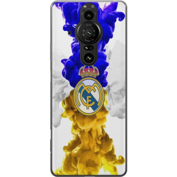 Sony Xperia Pro-I Gennemsigtig cover Real Madrid Farver