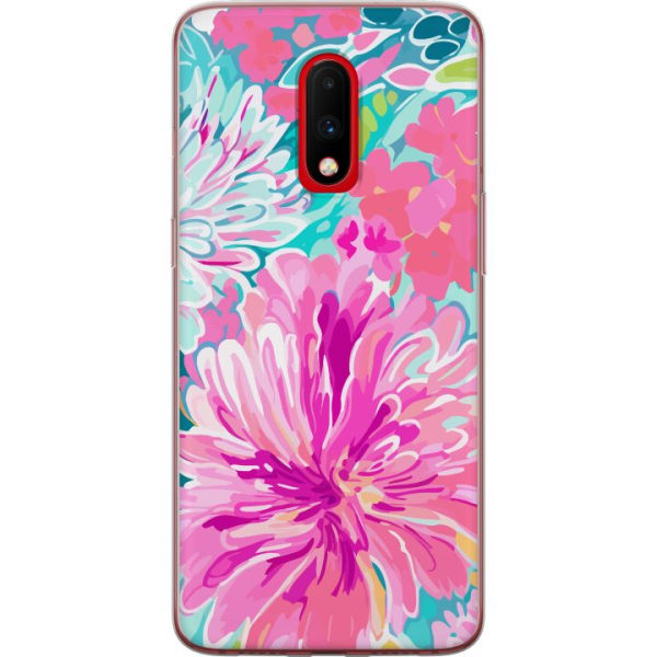OnePlus 7 Gennemsigtig cover Blomsterrebs