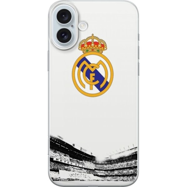 Apple iPhone 16 Plus Läpinäkyvä kuori Real Madrid