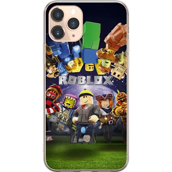 Apple iPhone 11 Pro Genomskinligt Skal Roblox Värld – Gamingäventyr för Barn & Ungdomar