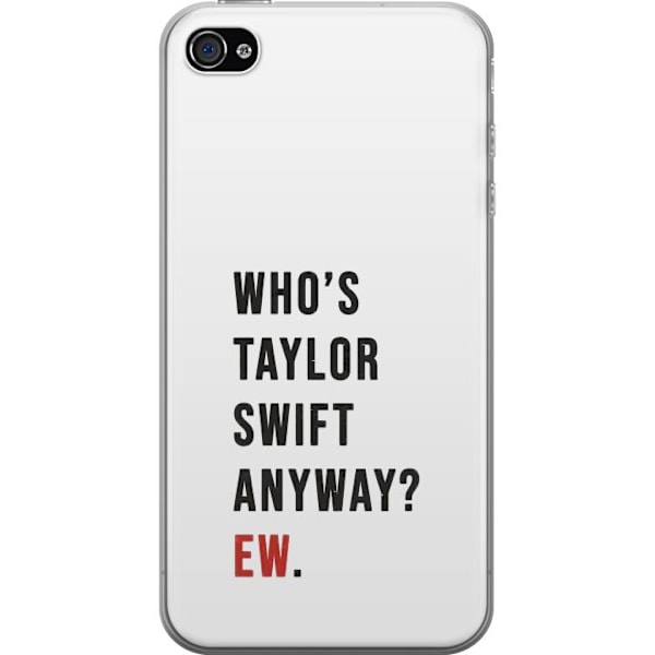 Apple iPhone 4 Läpinäkyvä kuori Taylor Swift