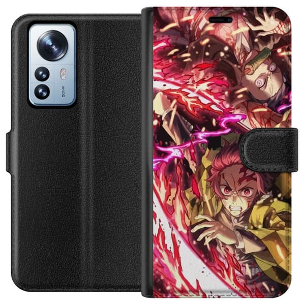 Kompatibelt Plånboksfodral till Xiaomi 12 Pro Demon Slayer