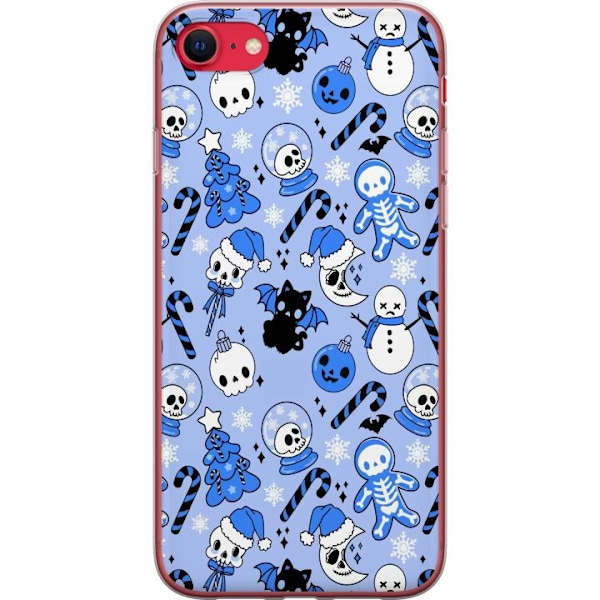Apple iPhone 8 Läpinäkyvä kuori Halloween Sininen