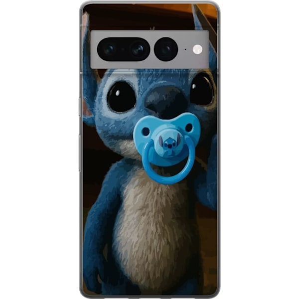 Google Pixel 7 Pro Läpinäkyvä kuori Stitch & Napp - vauvateema söpöllä hahmolla