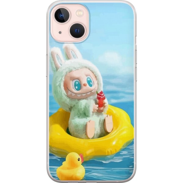 Apple iPhone 13 mini Gjennomsiktig deksel Labubu Stripe Attack