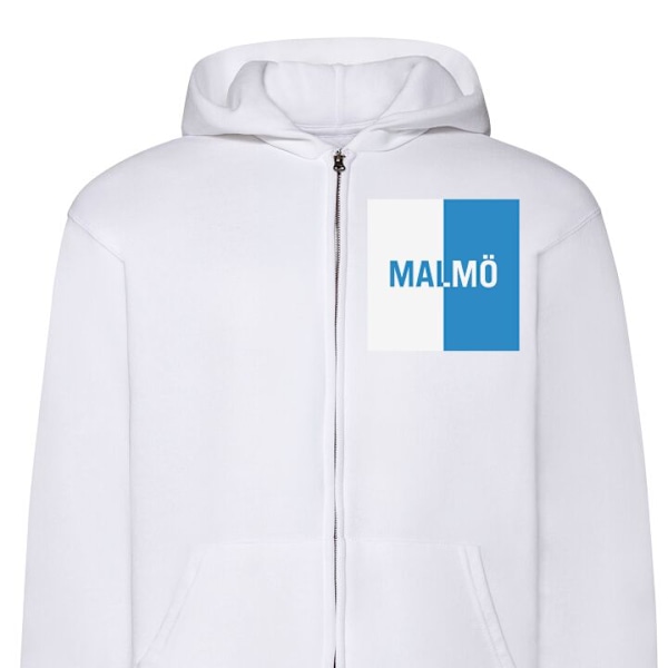 Vetoketjullinen Huppari | Huppari Vetoketjulla Aikuisille Malm valkoinen XL