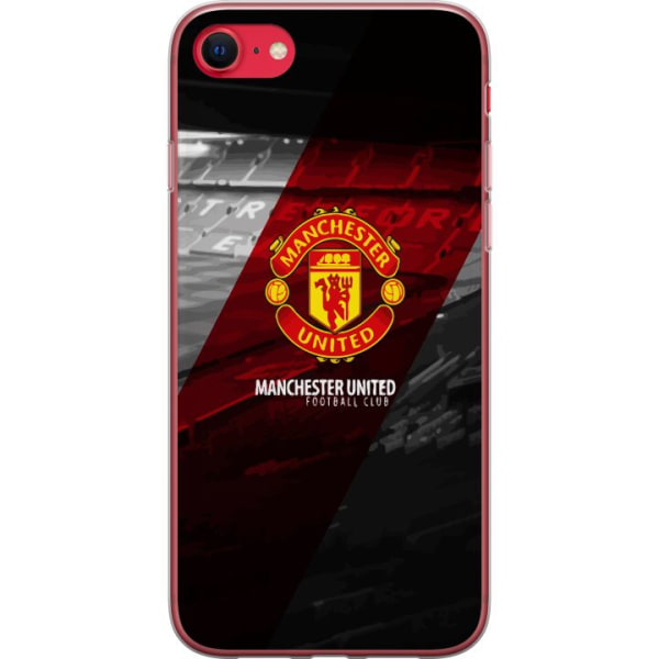 Apple iPhone SE (2022) Genomskinligt Skal Manchester United