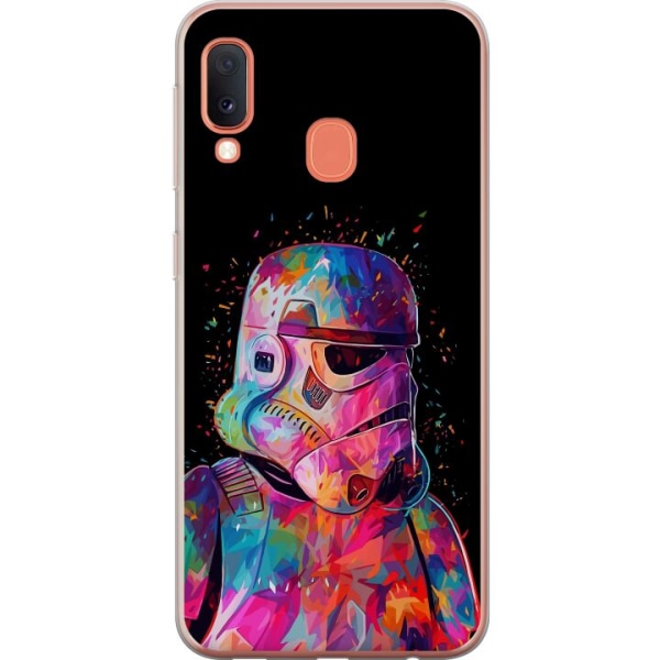 Samsung Galaxy A20e Gennemsigtig cover Star Wars Stormtrooper