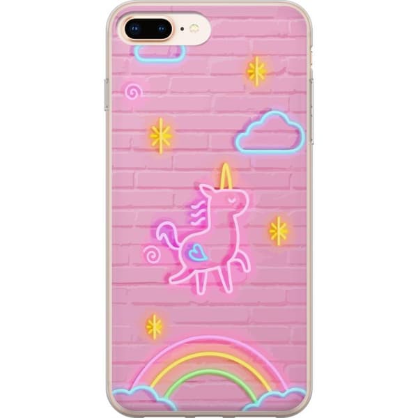 Kompatibel Mobilcover til Apple iPhone 8 Plus Unicorn Neon