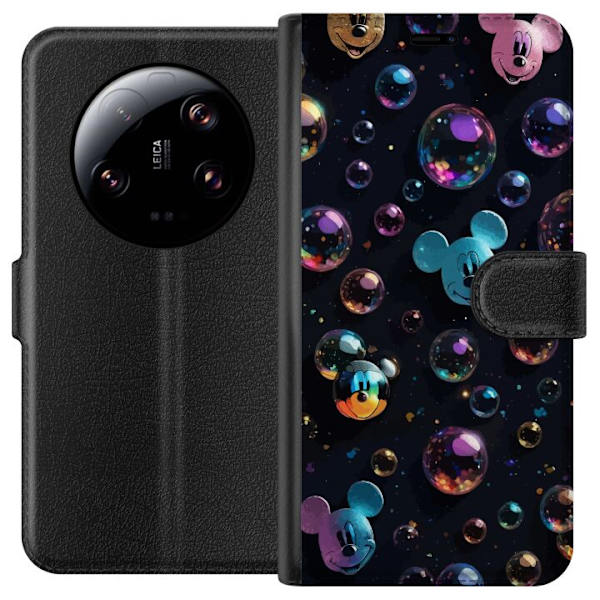 Xiaomi 13 Ultra Lompakkokotelo  Mikki Hiiri Disney Kuplat Suunnittelu Hauska Motiivi Suosittu Disney-hahmo Piirrossarja Lasten Klassikko