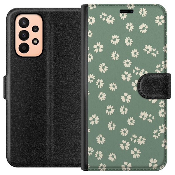 Samsung Galaxy A23 Tegnebogsetui Blomsterdrøm - Farverigt Blo
