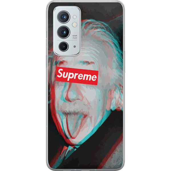 OnePlus 9RT 5G Läpinäkyvä kuori Supreme Albert Einstein 3D Motiivi Katumuoti Suunnittelu Suosittu Tiede Ikoni Kaupunkitaide