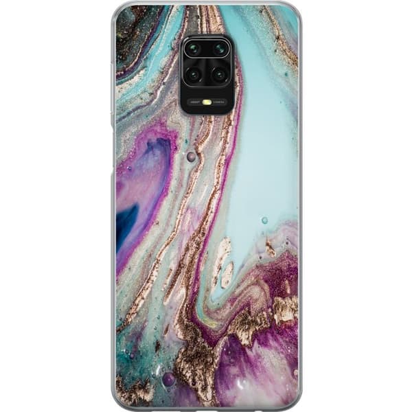 Kompatibel Mobilcover til Xiaomi Redmi Note 9S Lila marmor