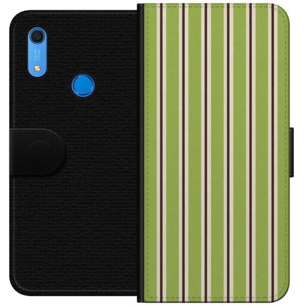 Kompatibelt Lommeboketui til Huawei Y6s (2019) Matcha Stripe grønn