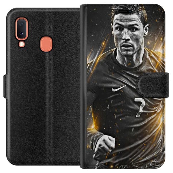 Kompatibelt Lommeboketui til Samsung Galaxy A20e Ronaldo