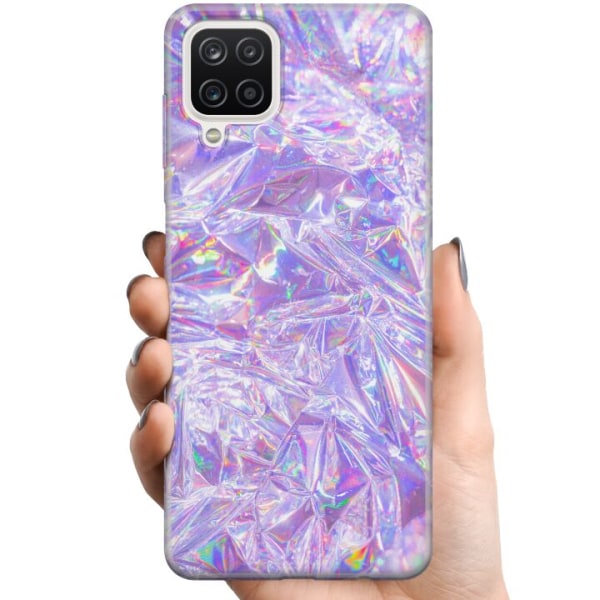Samsung Galaxy A12 TPU Mobilcover Holografiske Diamanter