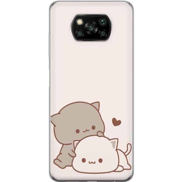 Kompatibel Mobilcover til Xiaomi Poco X3 NFC Kawaii Søde Katte