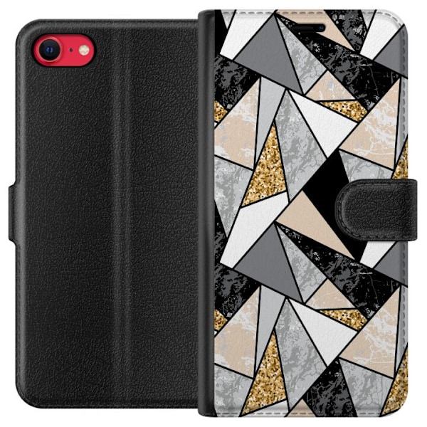 Apple iPhone 8 Lommeboketui Marmorutskrift
