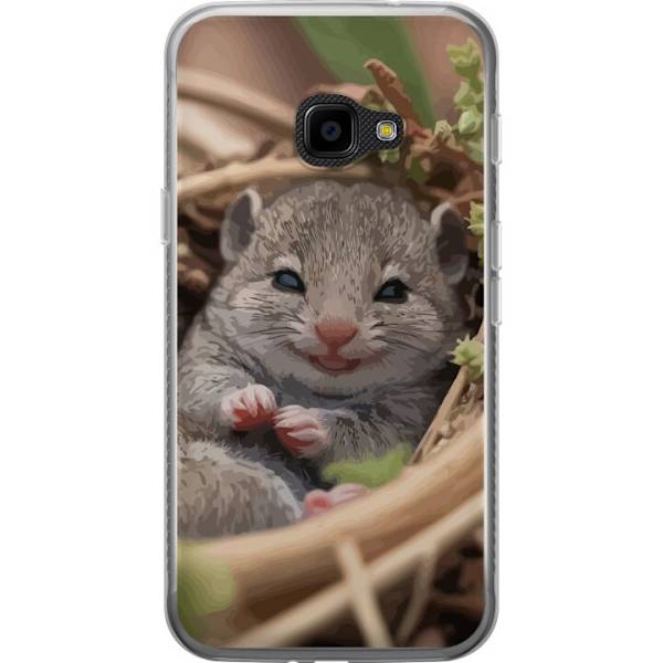 Samsung Galaxy Xcover 4 Läpinäkyvä kuori Rotta Hymyilevä Eläinaihe Kaupunkikuva Urban Graafinen Suunnittelu Suosittu Hauska Motiivi Taide Tyyli