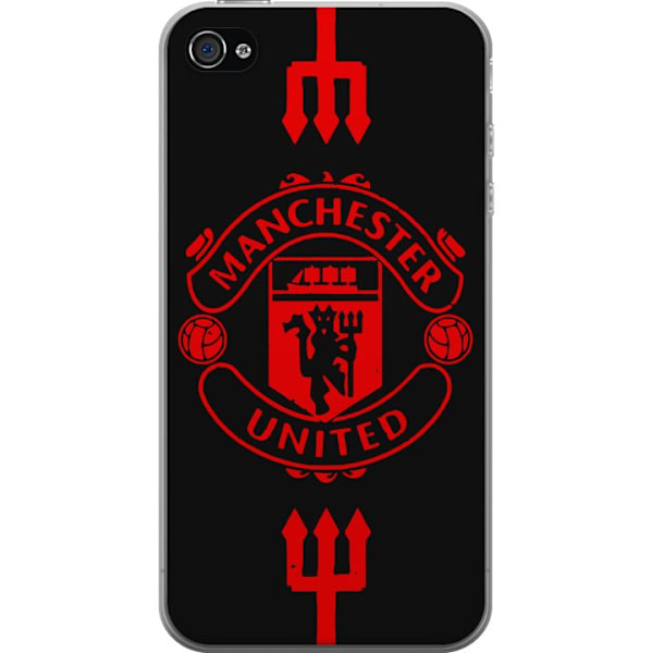 Apple iPhone 4s Läpinäkyvä kuori ManchesterUnited