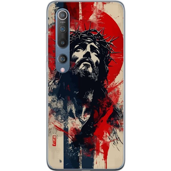 Xiaomi Mi 10 5G Läpinäkyvä kuori Jeesus ristillä - kristil