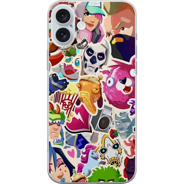 Apple iPhone 16 Plus Gennemsigtig cover Fortnite