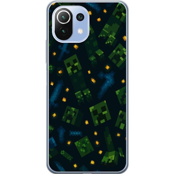 Xiaomi Mi 11 Lite Genomskinligt Skal Minecraft Dungeons Mob