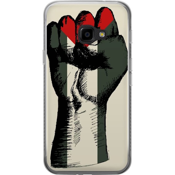 Samsung Galaxy Xcover 4 Läpinäkyvä kuori Käsi sidottu Palestinan väreihin - voimakas symboli vapausliikkeelle