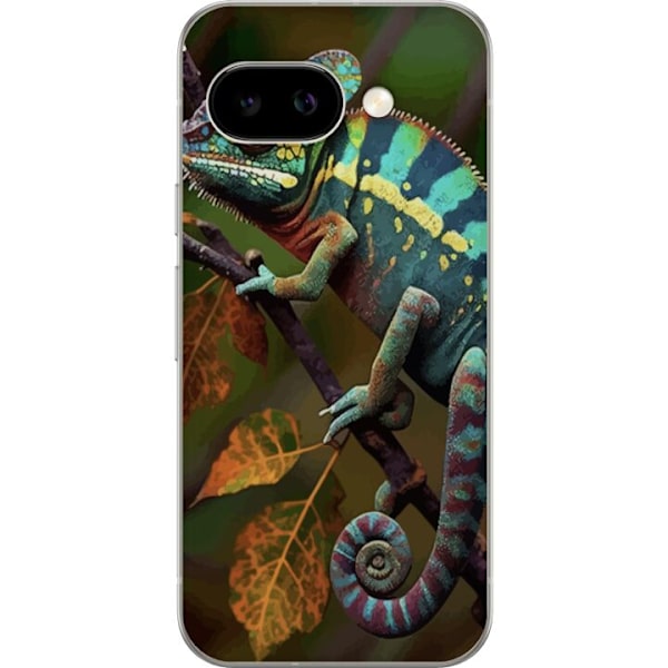 Google Pixel 9a Gennemsigtig cover Edderkop Grafisk Streetwear Design Dyremønster Moderne Bylivsstil Populært Motiv Kreativ Kunst Trend