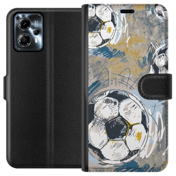Motorola Moto G13 Plånboksfodral Fotboll