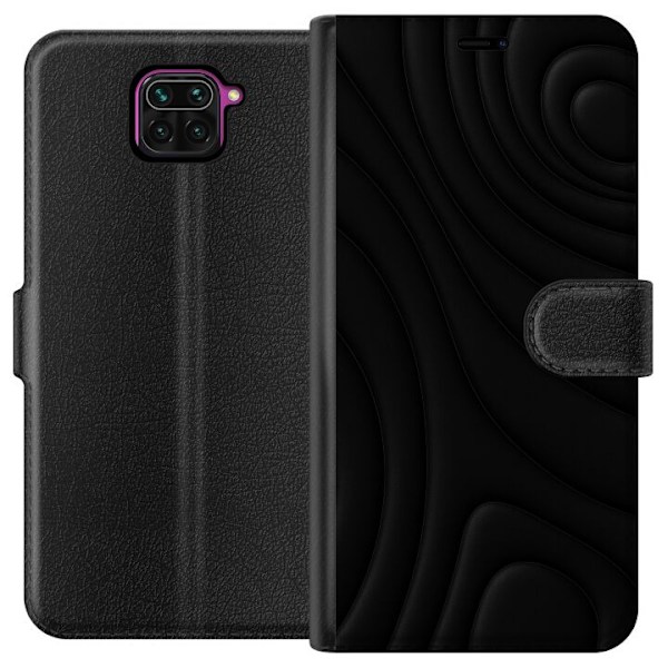 Xiaomi Redmi Note 9 Tegnebogsetui Sorte Bølger