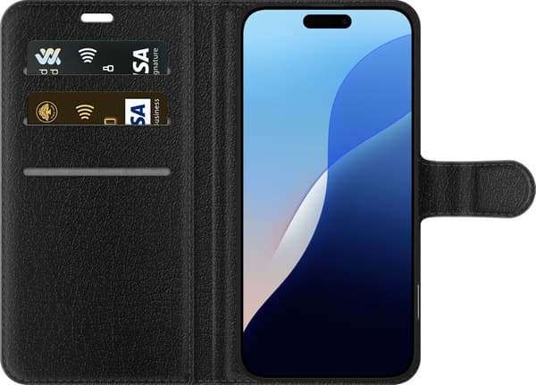 Kompatibel Tegnebogsetui til Apple iPhone 16 Pro Max Musegris - Gråt motiv med tegnet gris i musekostume. grå